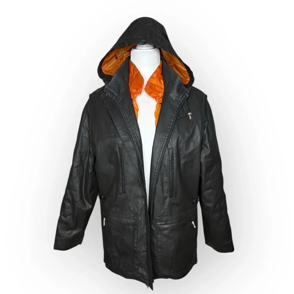 Vintage Burberry Men’s Winter Coat / Vest with Detachable Lining Puffer - Small